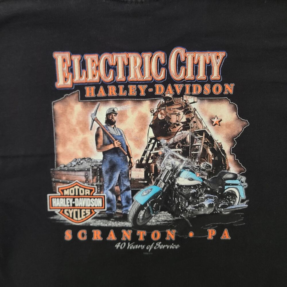 Harley Davidson Shirt Mens Large Electric City Scranton PA 2006 Licensed